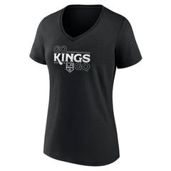 Los Angeles Kings Women's Active Edge V-Neck T-Shirt Black