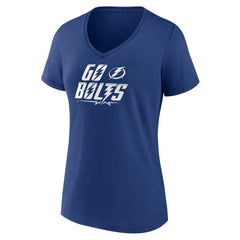 Tampa Bay Lightning Women's Active Edge V-Neck T-Shirt Blue