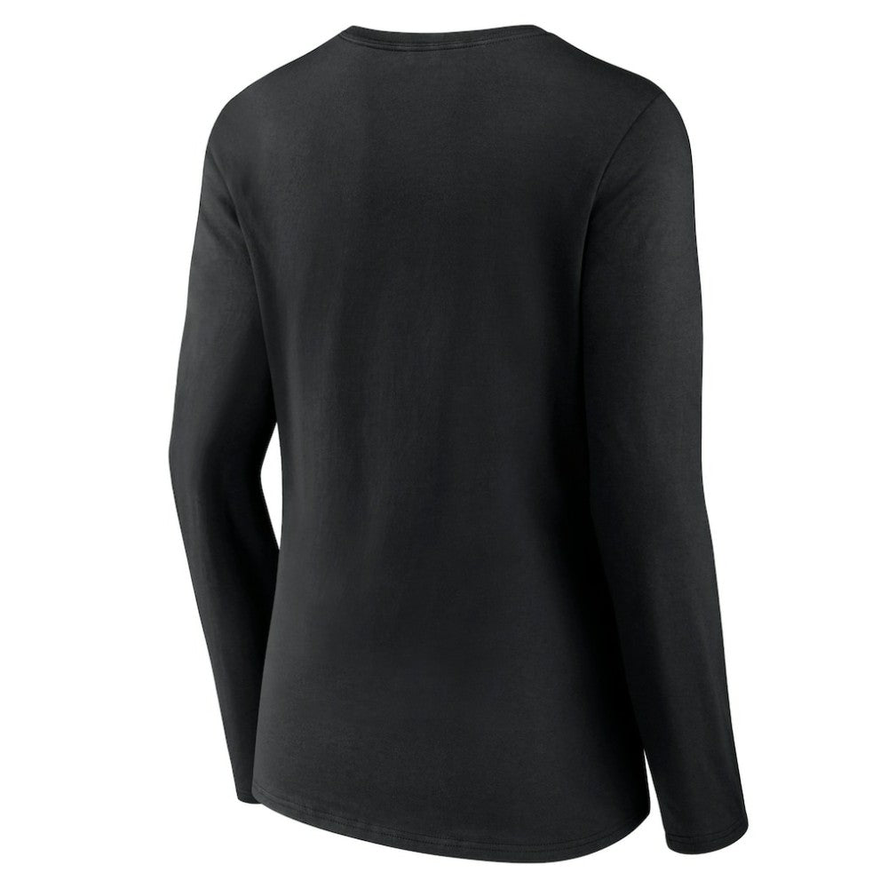 Boston Bruins Women's Forge Long Sleeve V-Neck T-Shirt Black