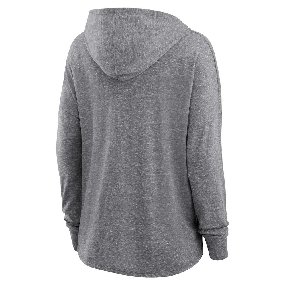 Las Vegas Raiders Women's Cozy Primary Pullover Hoodie - Heather Gray on sale
