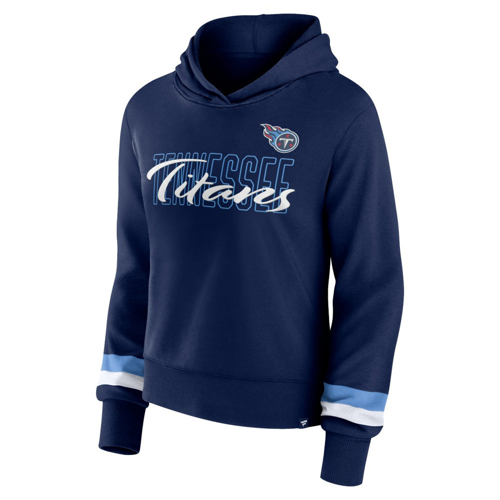 Tennessee Titans Women's Over Under Pullover Hoodie - Navy sale
