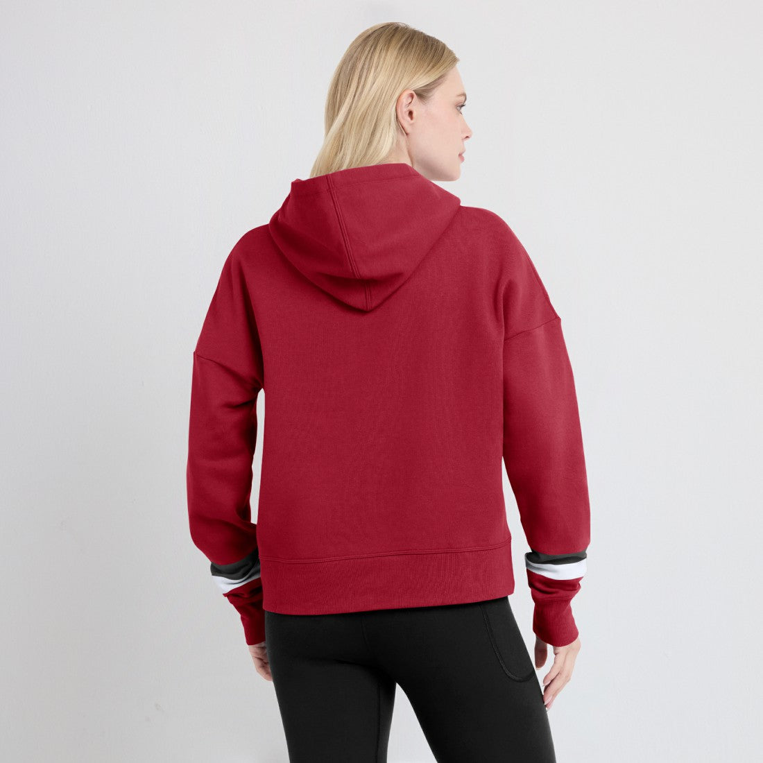 Tampa Bay Buccaneers Women's Over Under Pullover Hoodie - Red for sale