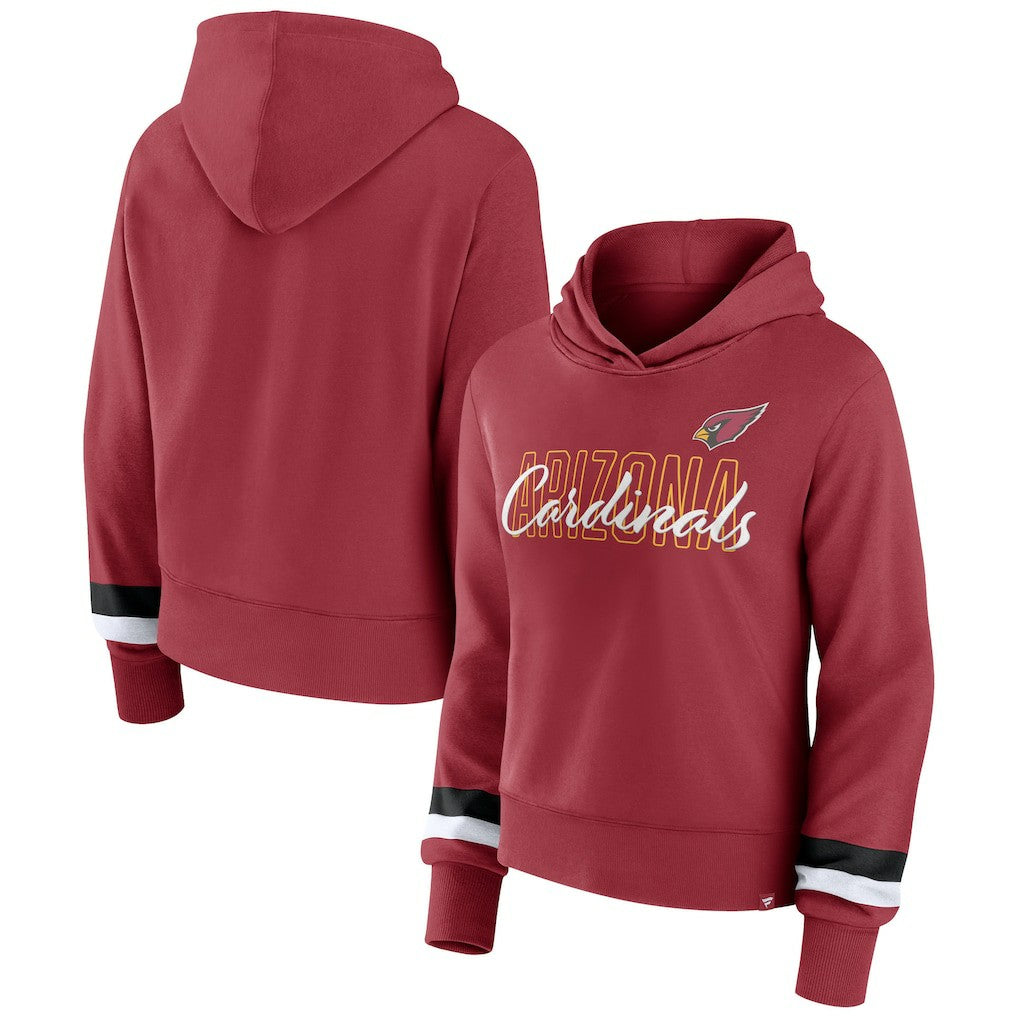 Arizona Cardinals Women's Over Under Pullover Hoodie - Cardinal outlet