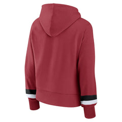 Arizona Cardinals Women's Over Under Pullover Hoodie - Cardinal outlet