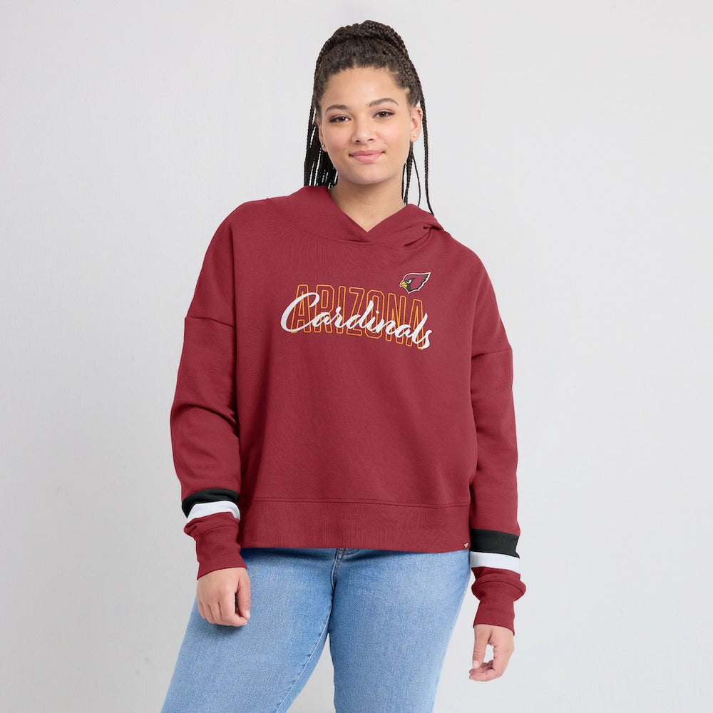 Arizona Cardinals Women's Over Under Pullover Hoodie - Cardinal outlet