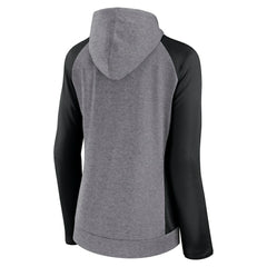 Carolina Panthers Women's Blind Side Lightweight Full-Zip Hoodie - Heather Gray/College Black sale