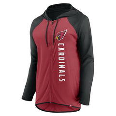 Arizona Cardinals Women's Forever Fan Full-Zip Hoodie - Cardinal/Black outlet