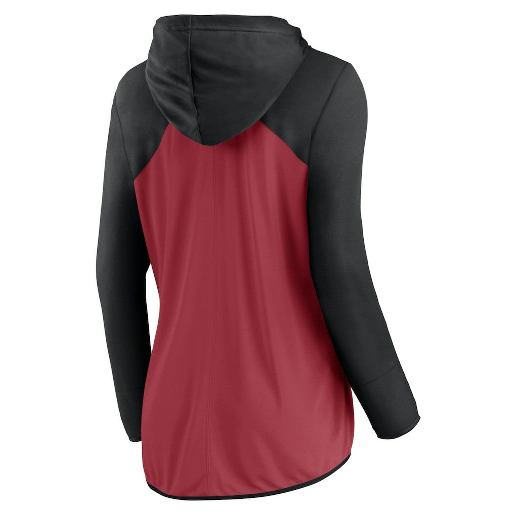 Arizona Cardinals Women's Forever Fan Full-Zip Hoodie - Cardinal/Black outlet