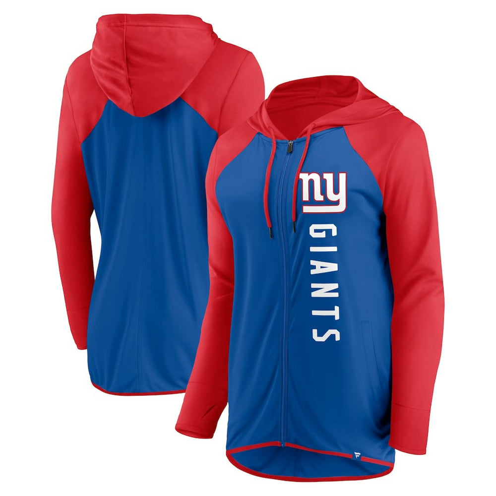 New York Giants Women's Forever Fan Full-Zip Hoodie - Royal/Red for sale