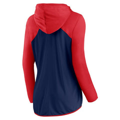 New England Patriots Women's Forever Fan Full-Zip Hoodie - Navy/Red discount