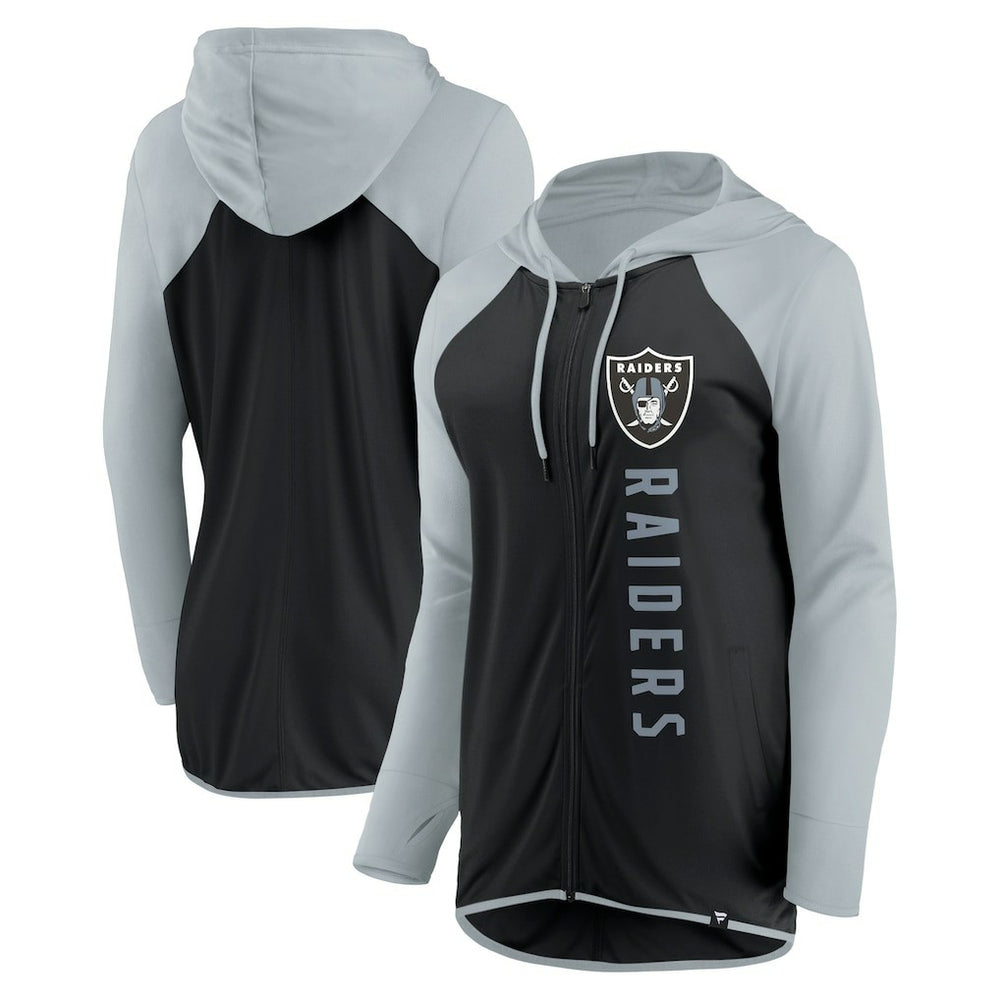 Las Vegas Raiders Women's Forever Fan Full-Zip Hoodie - Black/Silver online