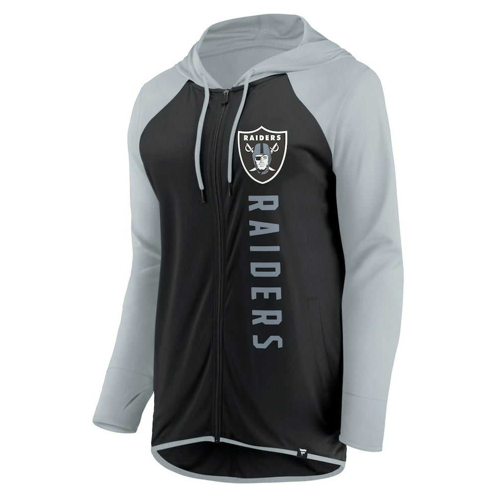 Las Vegas Raiders Women's Forever Fan Full-Zip Hoodie - Black/Silver online