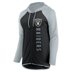 Las Vegas Raiders Women's Forever Fan Full-Zip Hoodie - Black/Silver online