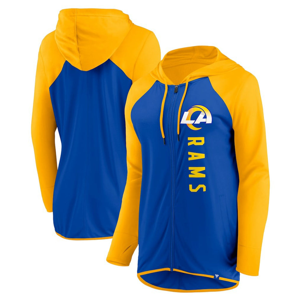 Los Angeles Rams Women's Forever Fan Full-Zip Hoodie - Royal/Gold outlet