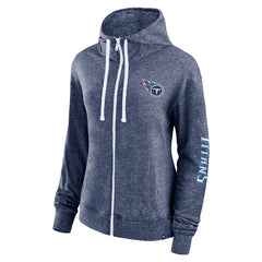 Tennessee Titans Women's Opening Coin Flip Lightweight Full-Zip Hoodie - Heather Navy sale