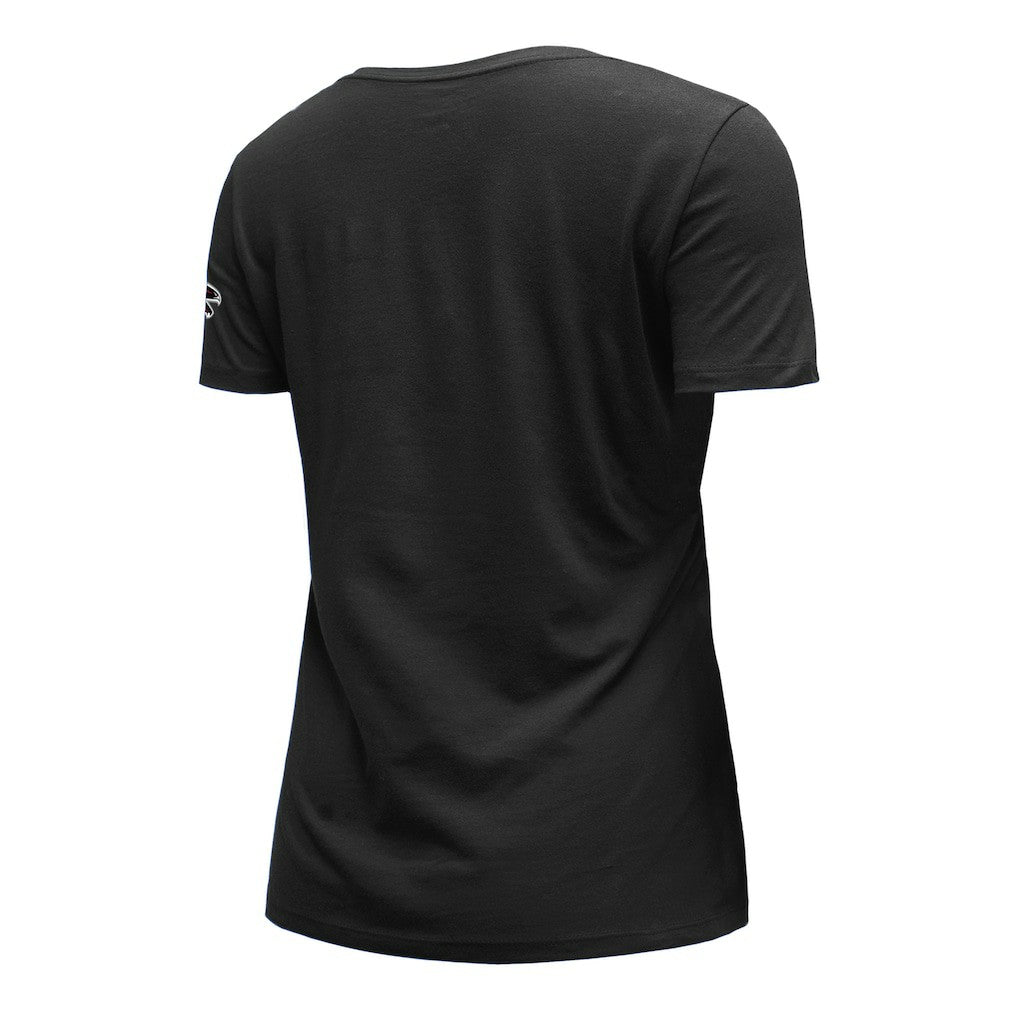 Atlanta Falcons New Era Women's Dirty Birds Kickoff V-Neck T-Shirt - Black outlet