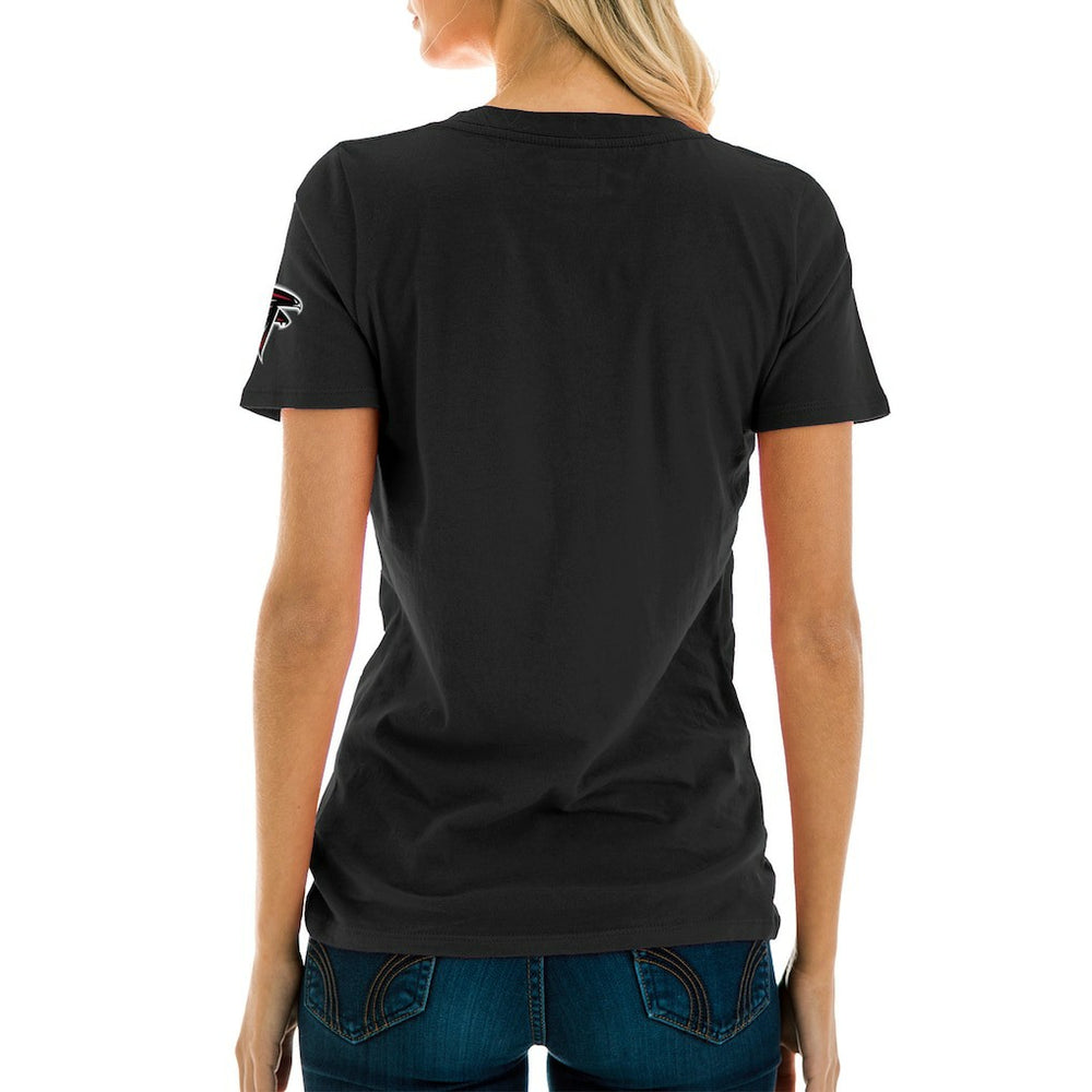 Atlanta Falcons New Era Women's Dirty Birds Kickoff V-Neck T-Shirt - Black outlet