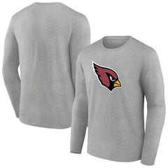 Arizona Cardinals Primary Team Logo Long Sleeve T-Shirt - Heather Gray on sale