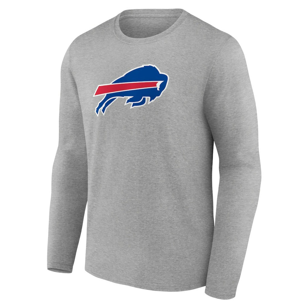 Buffalo Bills Primary Team Logo Long Sleeve T-Shirt - Heather Gray on sale