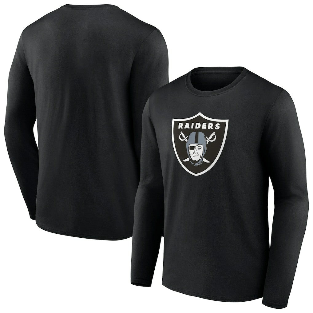 Las Vegas Raiders Primary Team Logo Long Sleeve T-Shirt - Black sale