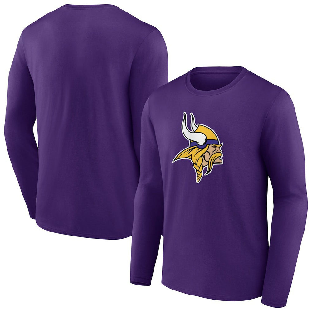 Minnesota Vikings Primary Team Logo Long Sleeve T-Shirt - Purple cheap