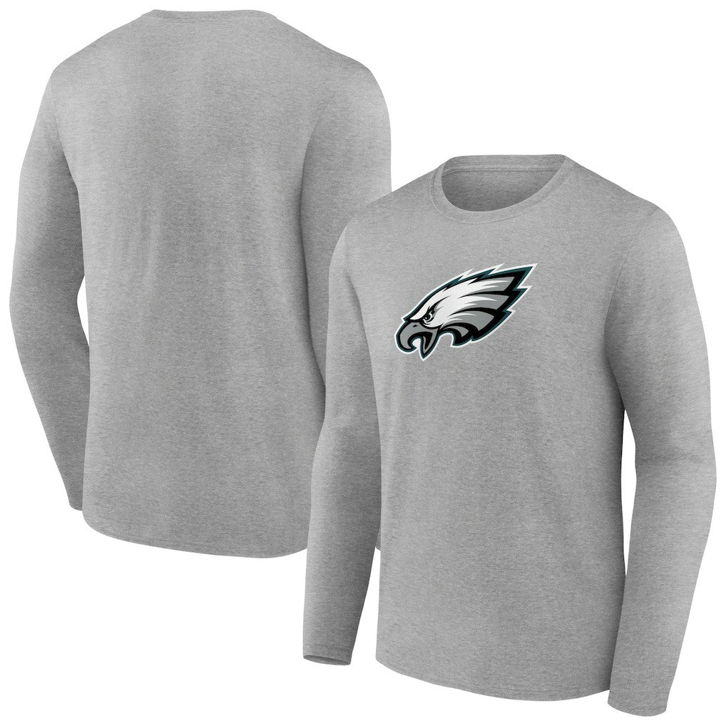 Philadelphia Eagles Primary Team Logo Long Sleeve T-Shirt - Heather Gray sale