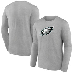 Philadelphia Eagles Primary Team Logo Long Sleeve T-Shirt - Heather Gray sale