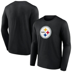Pittsburgh Steelers Primary Team Logo Long Sleeve T-Shirt - Black on sale