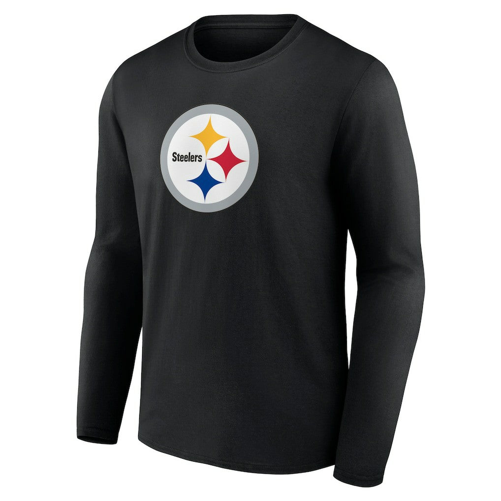 Pittsburgh Steelers Primary Team Logo Long Sleeve T-Shirt - Black on sale