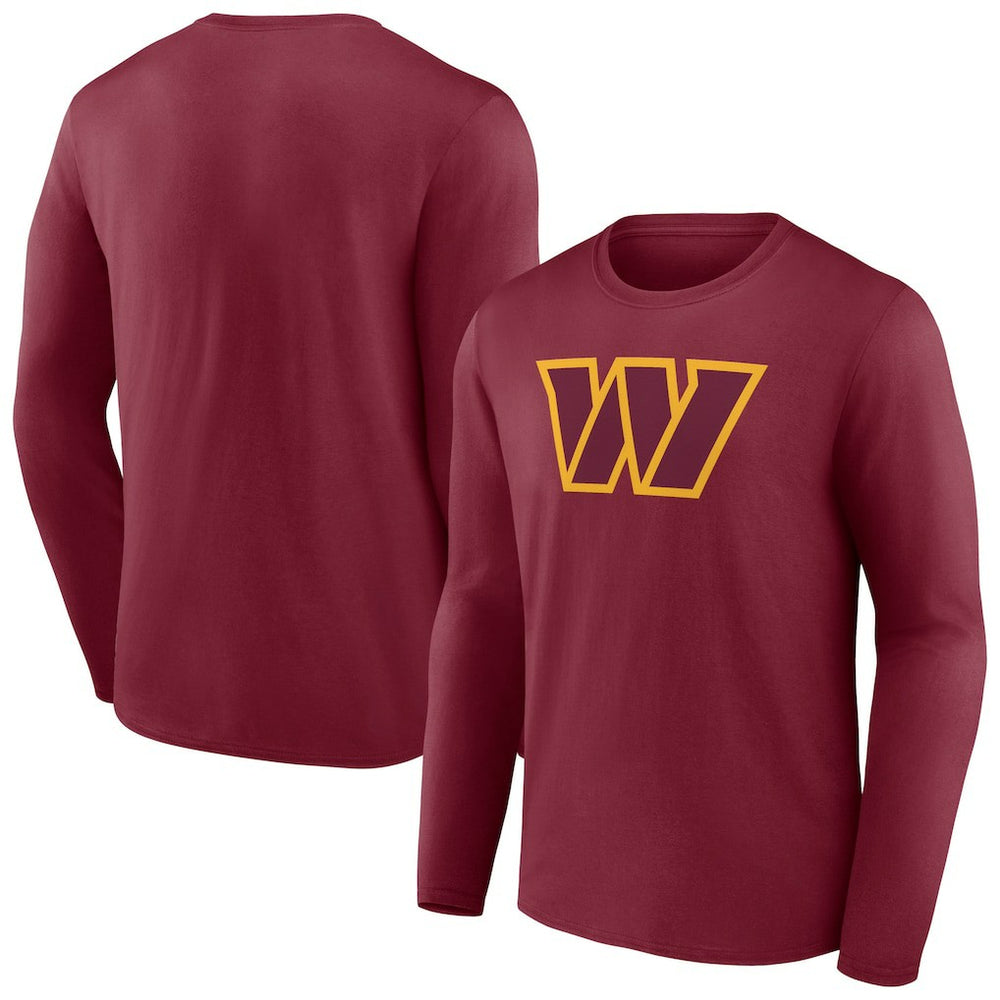 Washington Commanders Primary Team Logo Long Sleeve T-Shirt - Burgundy on sale