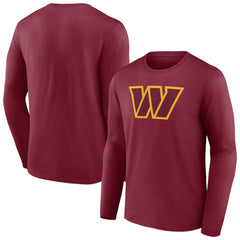 Washington Commanders Primary Team Logo Long Sleeve T-Shirt - Burgundy on sale