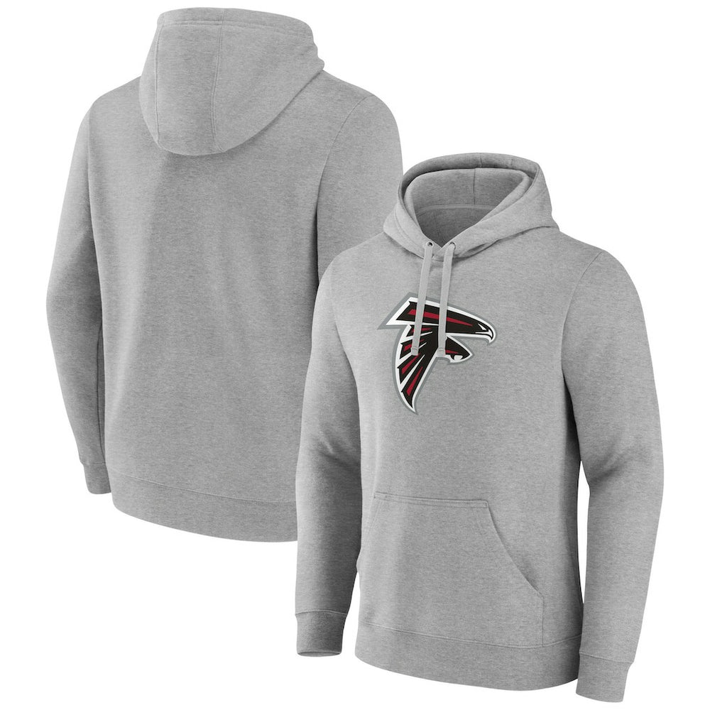 Atlanta Falcons Primary Team Logo Fitted Pullover Hoodie - Heather Gray online