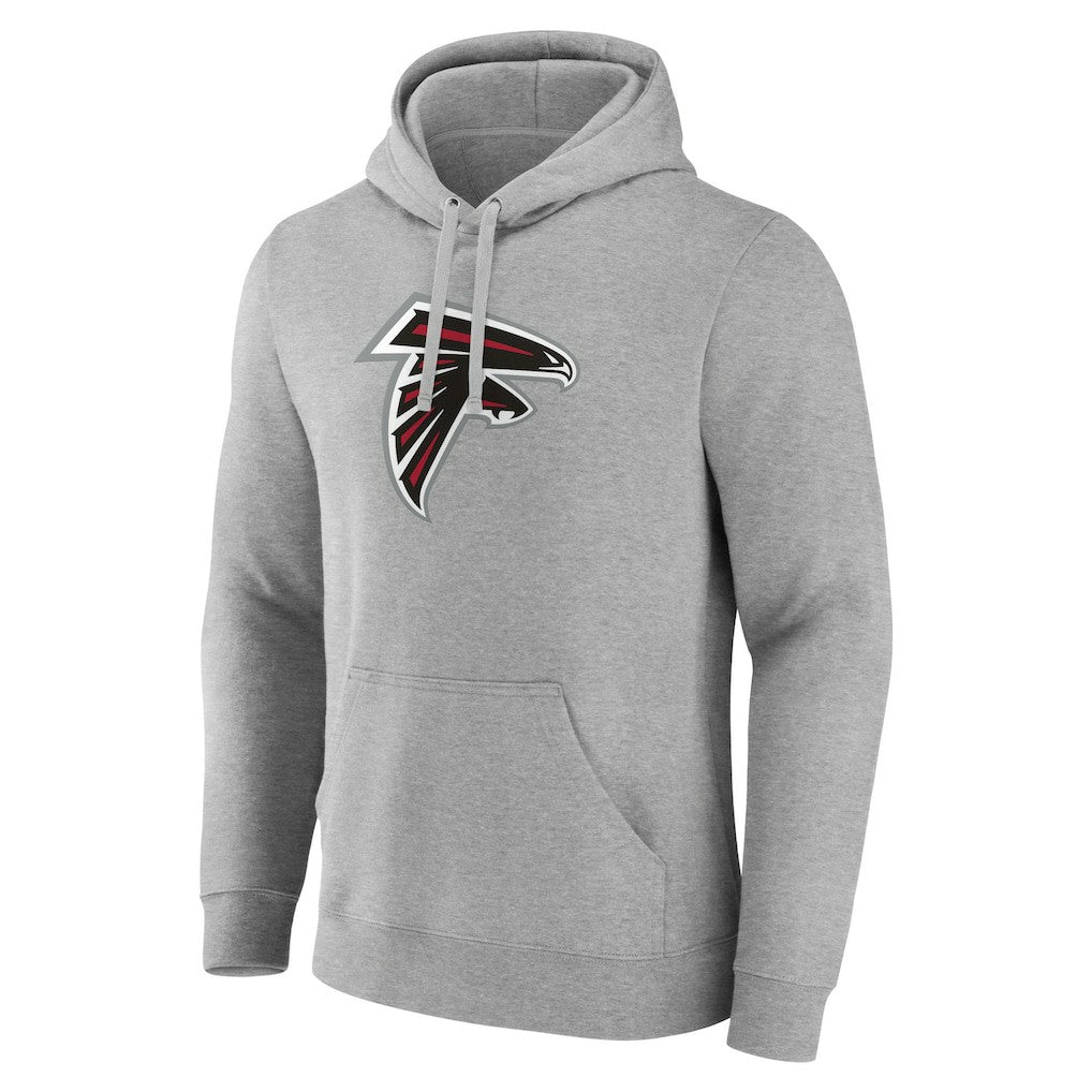 Atlanta Falcons Primary Team Logo Fitted Pullover Hoodie - Heather Gray online