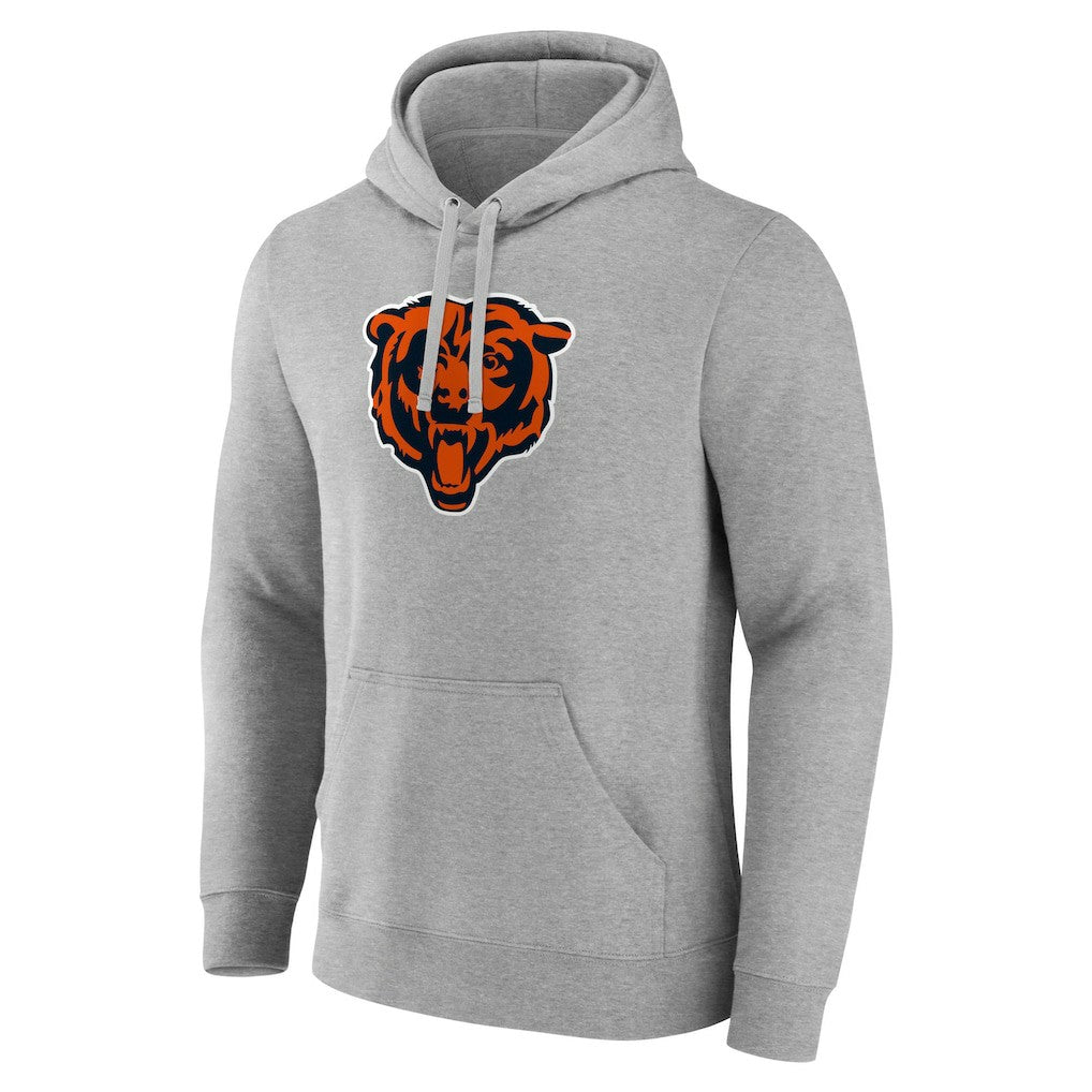 Chicago Bears Primary Team Logo Fitted Pullover Hoodie - Heather Gray discount