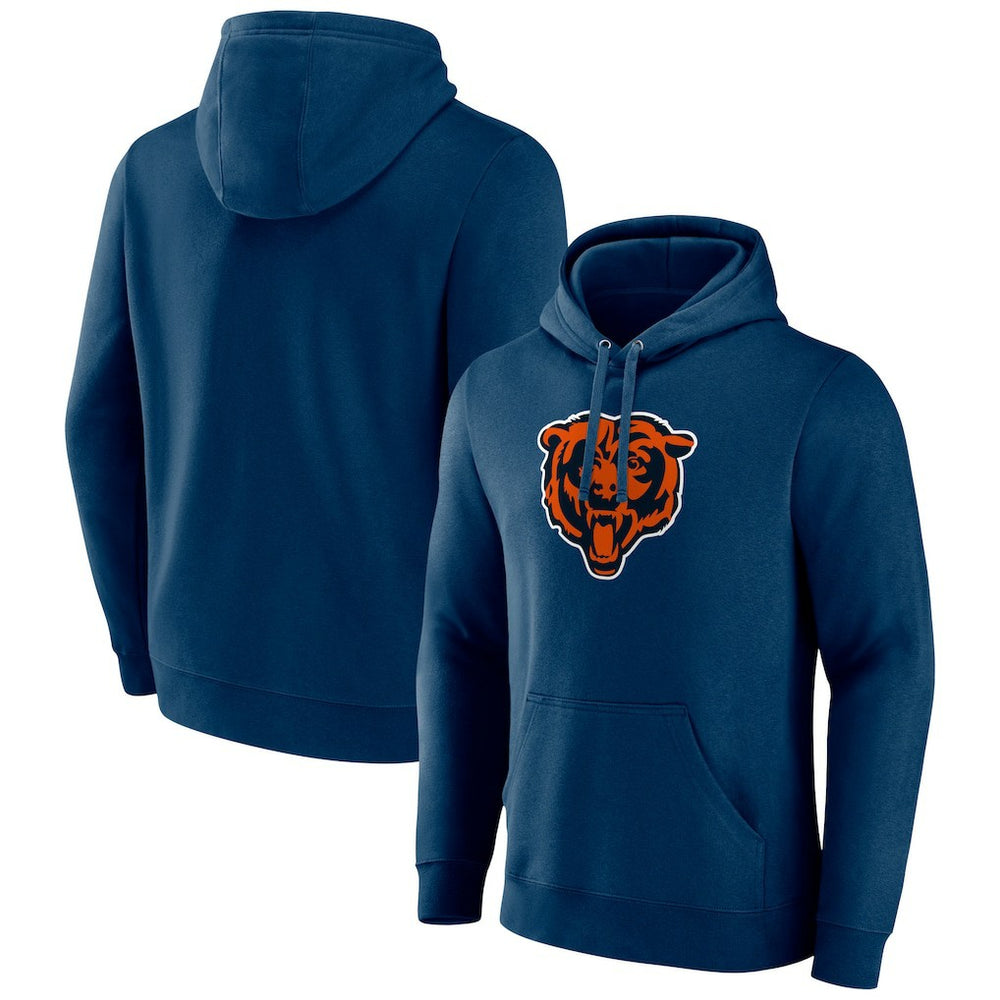 Chicago Bears Primary Team Logo Fitted Pullover Hoodie - Navy outlet