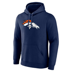 Denver Broncos Primary Team Logo Fitted Pullover Hoodie - Navy cheap