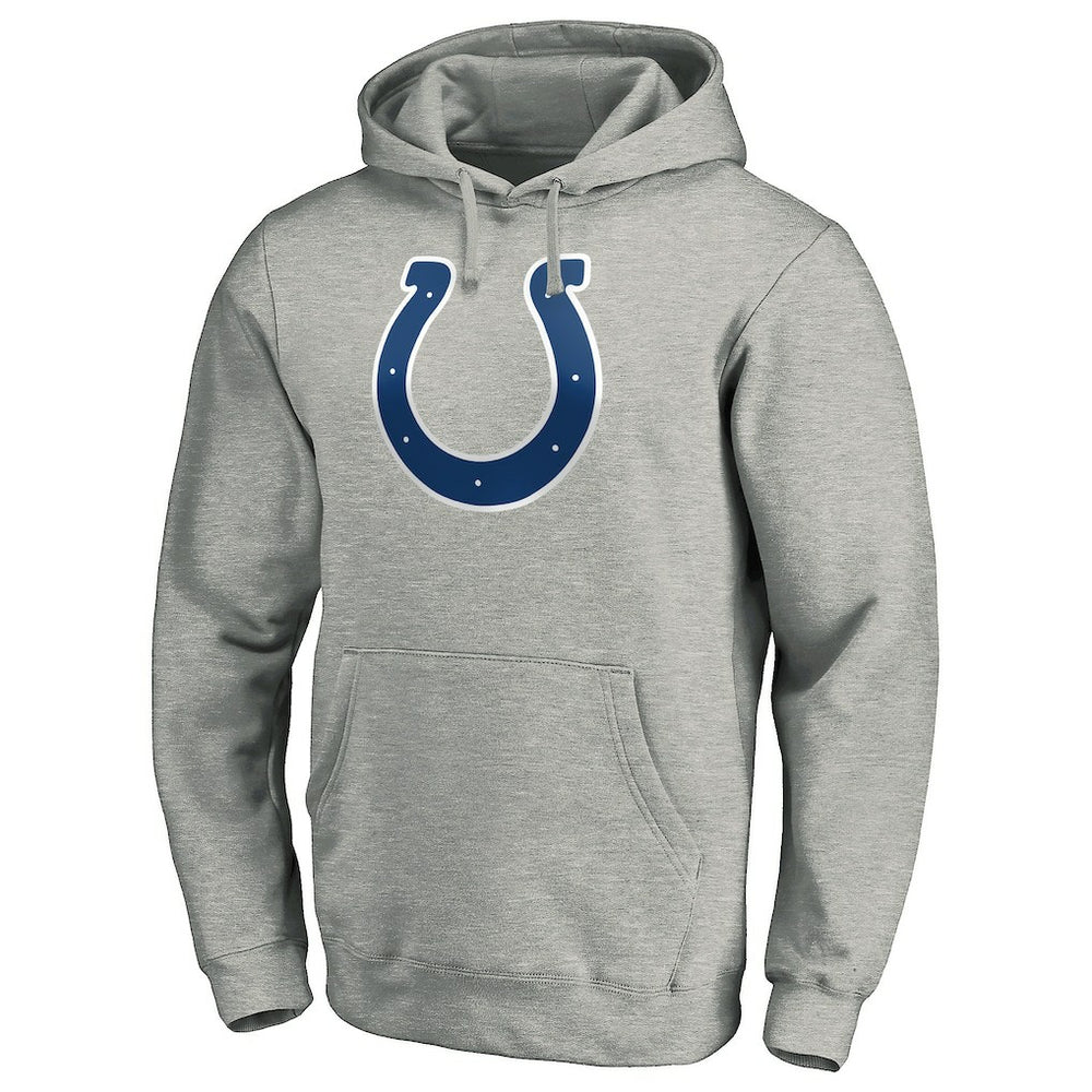 Indianapolis Colts Primary Team Logo Fitted Pullover Hoodie - Heather Gray sale