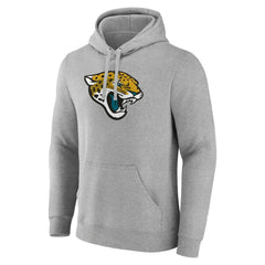 Jacksonville Jaguars Primary Team Logo Fitted Pullover Hoodie - Heather Gray cheap
