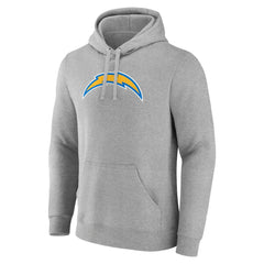Los Angeles Chargers Primary Team Logo Fitted Pullover Hoodie - Heather Gray on sale