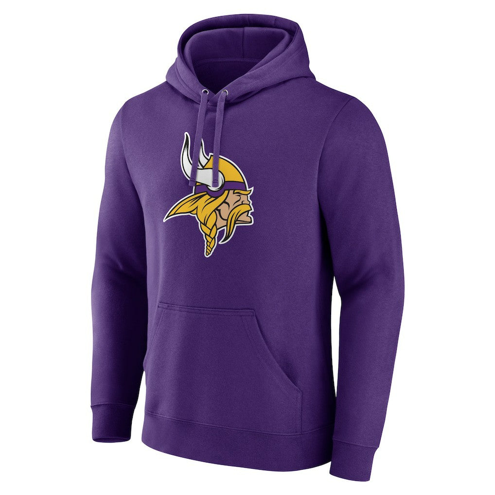 Minnesota Vikings Primary Team Logo Fitted Pullover Hoodie - Purple sale