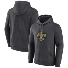 New Orleans Saints Primary Team Logo Fitted Pullover Hoodie - Charcoal discount