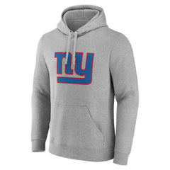 New York Giants Primary Team Logo Fitted Pullover Hoodie - Heather Gray on sale
