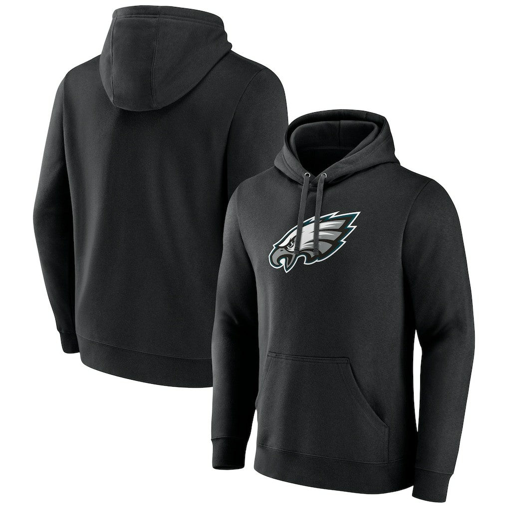 Philadelphia Eagles Primary Team Logo Fitted Pullover Hoodie - Black on sale