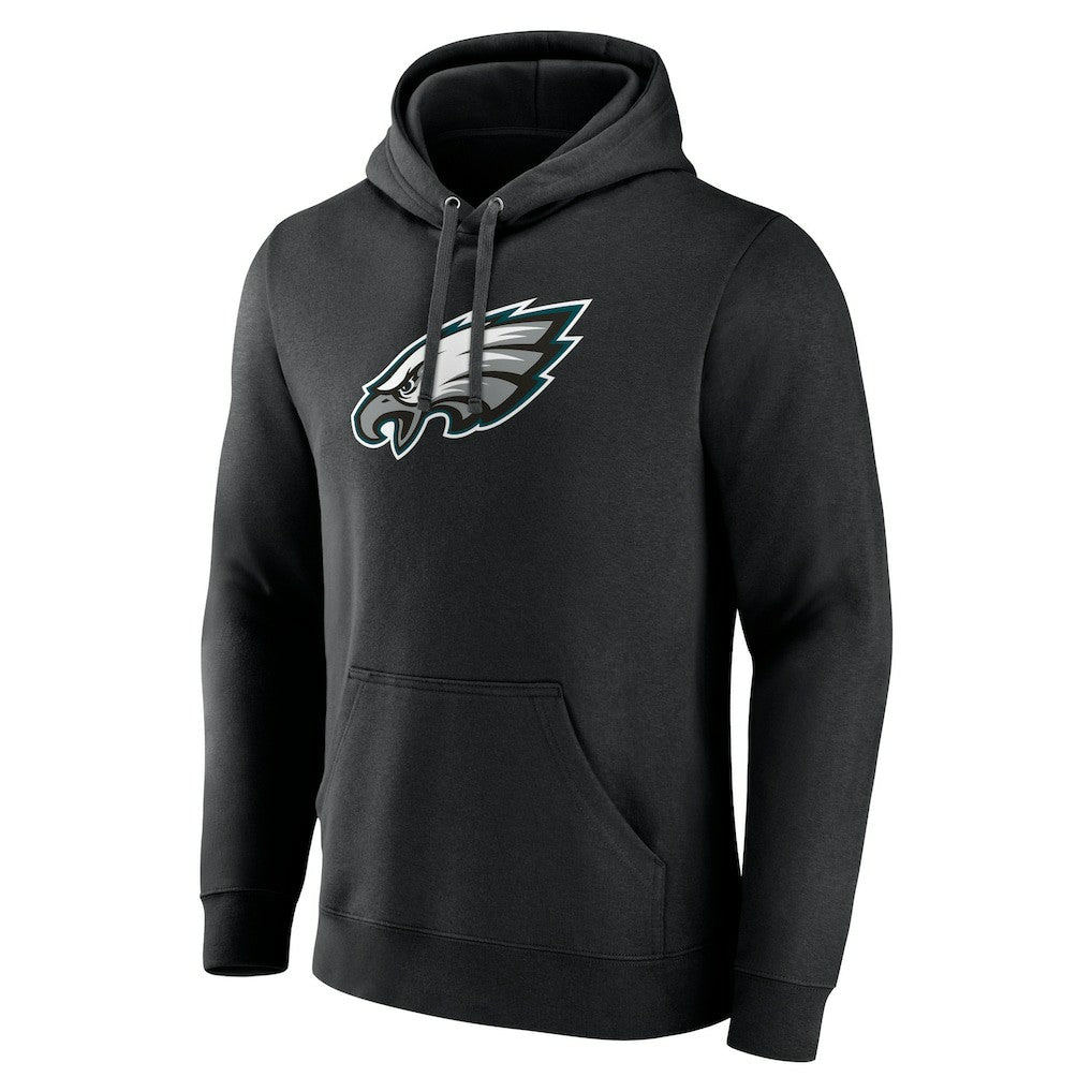Philadelphia Eagles Primary Team Logo Fitted Pullover Hoodie - Black on sale