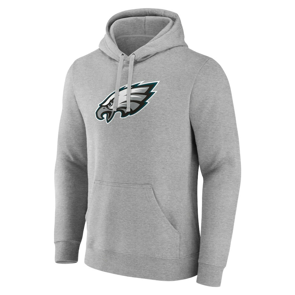 Philadelphia Eagles Primary Team Logo Fitted Pullover Hoodie - Heather Gray sale