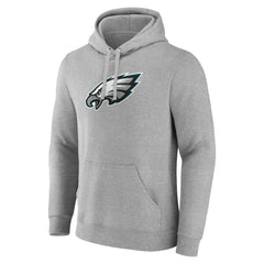 Philadelphia Eagles Primary Team Logo Fitted Pullover Hoodie - Heather Gray sale