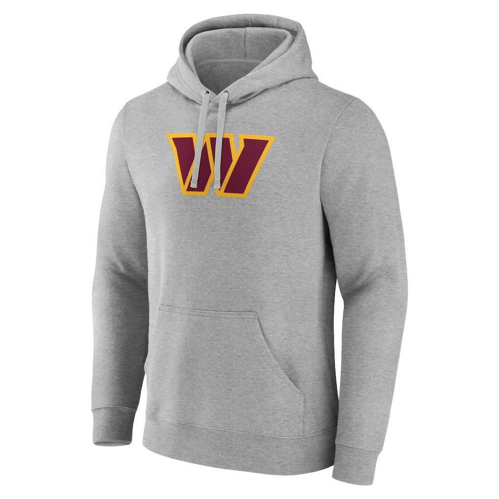 Washington Commanders Primary Team Logo Fitted Pullover Hoodie - Heather Gray online