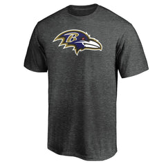 Baltimore Ravens Primary Logo T-Shirt - Heather Charcoal sale