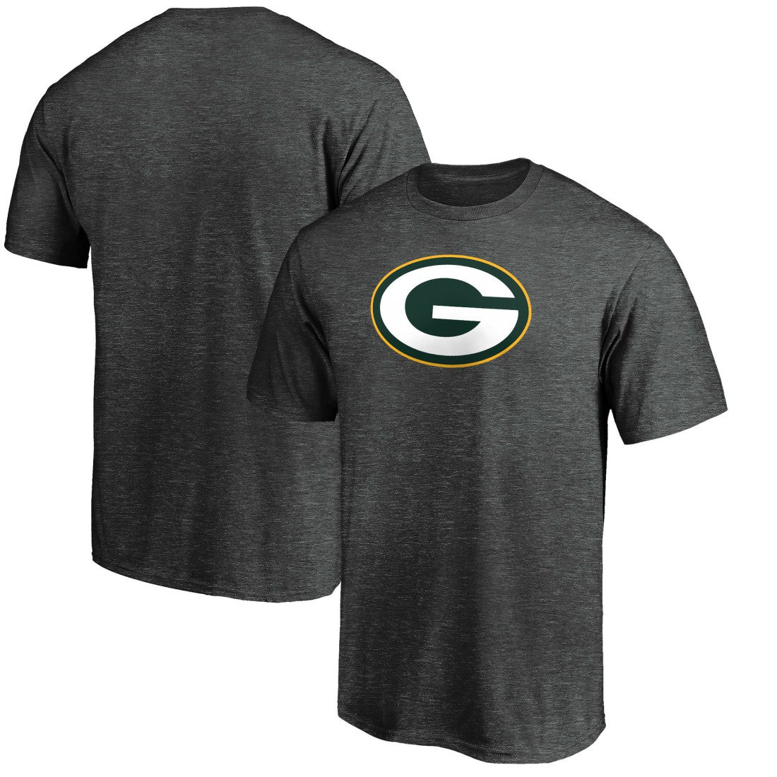 Green Bay Packers Primary Logo T-Shirt - Heather Charcoal outlet