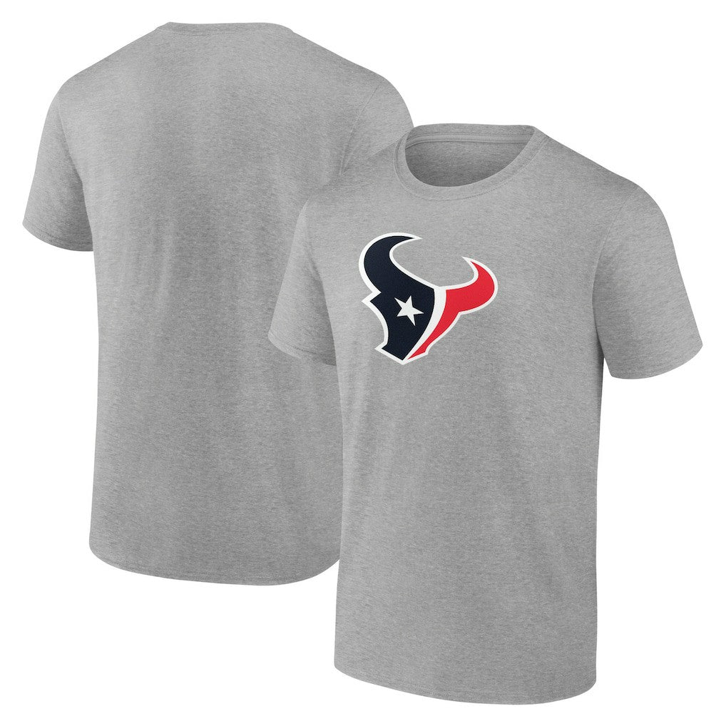 Houston Texans Primary Logo T-Shirt - Heather Gray discount